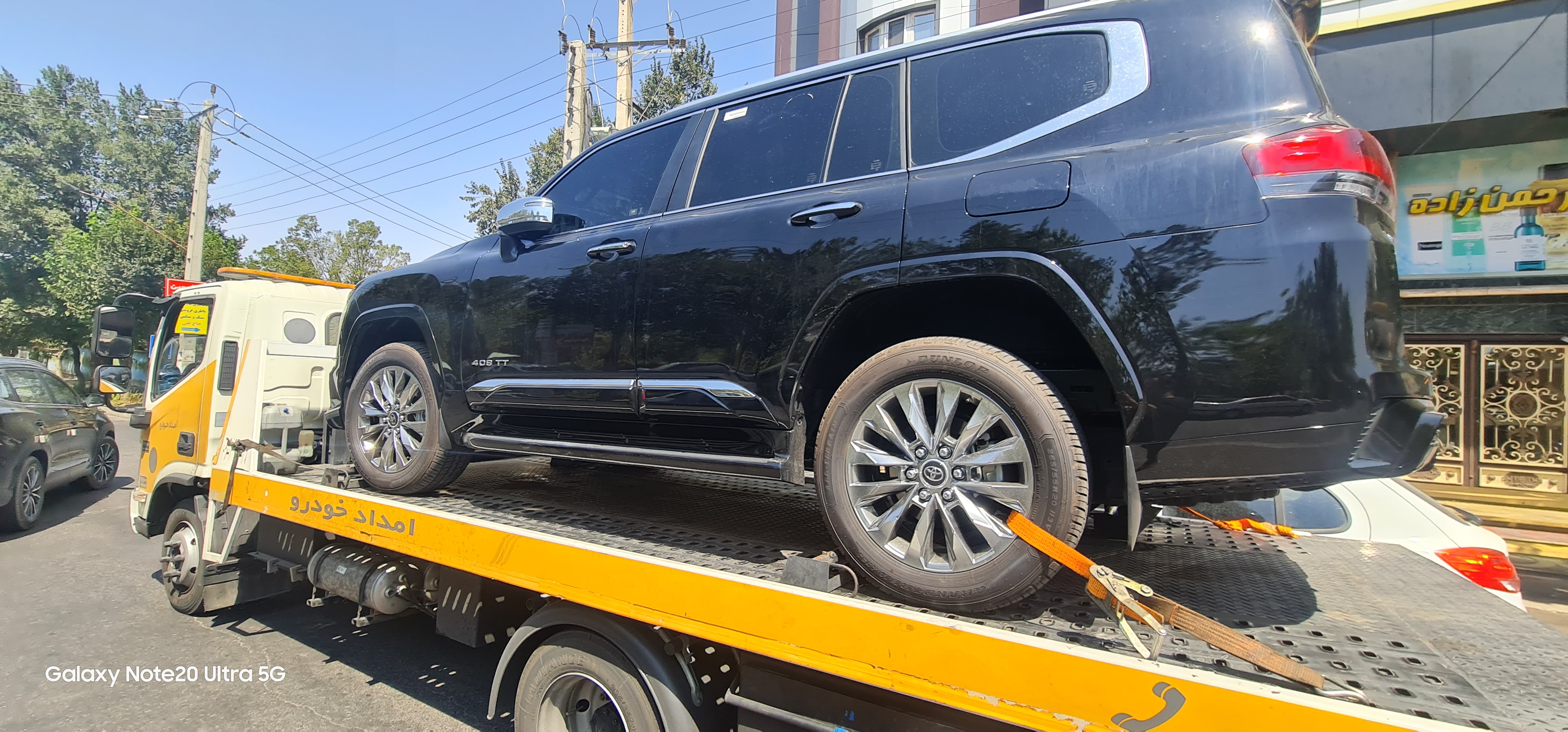 بستن خودرو به صورت کامل با تسمه پارچه ای